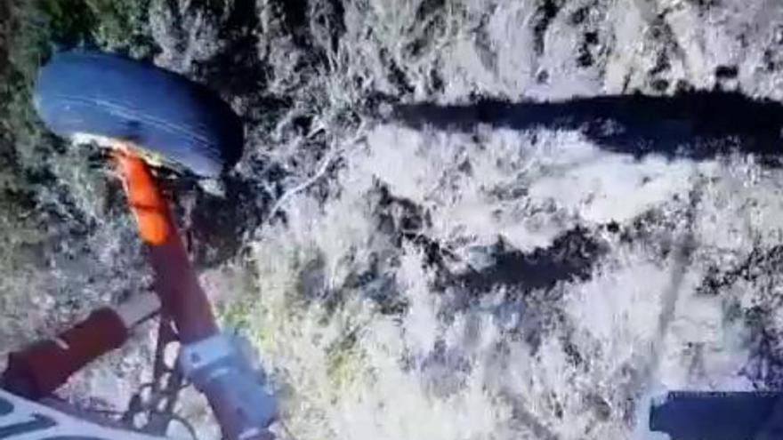 Rescatan a una senderista en el barranco de los Cernícalos