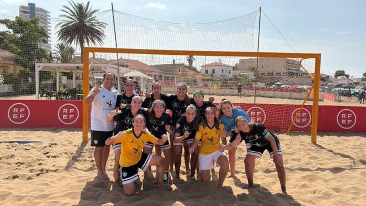 El equipo extremeño, este domingo en Torrox (Málaga)