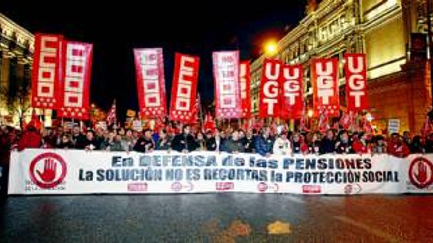 Los sindicatos saldrán a la calle contra la reforma de las pensiones