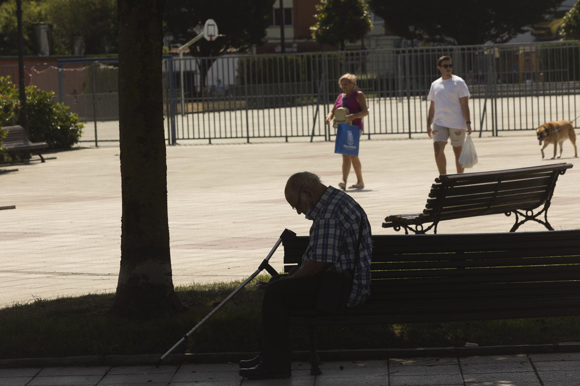 En imágenes: Calor en Oviedo