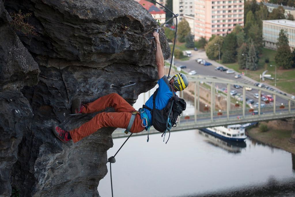 Vía ferrata de Decin, la única urbana en la República Checa