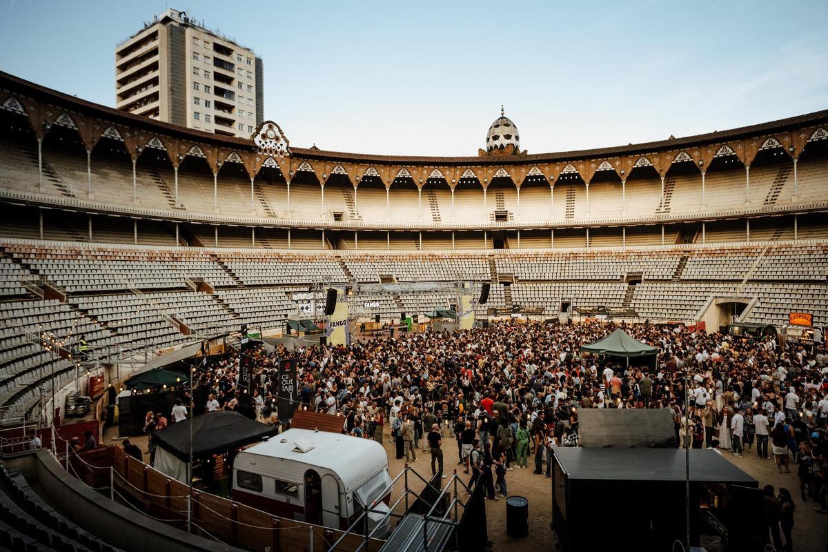 La plaza Monumental de Barcelona en una anterior edición de Fango.