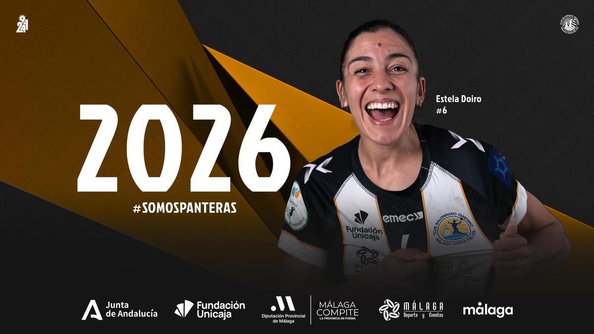 Estela Doiro, renovada con el Costa del Sol hasta 2026.