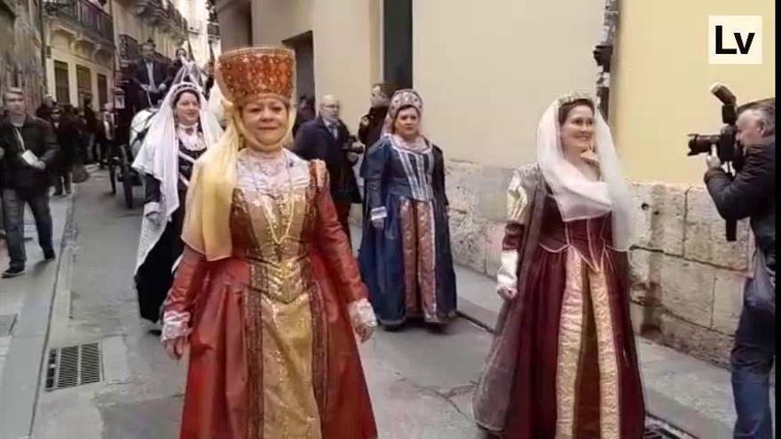 Así ha sido la procesión del bautizo de San Vicente, hoy, en València