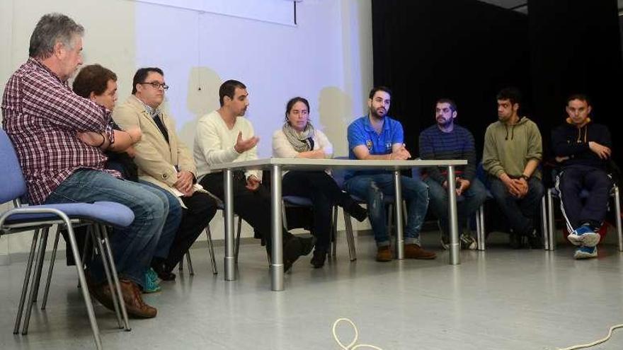 La presentación de la Escola Futsal de Pontevedra. // Rafa Vázquez