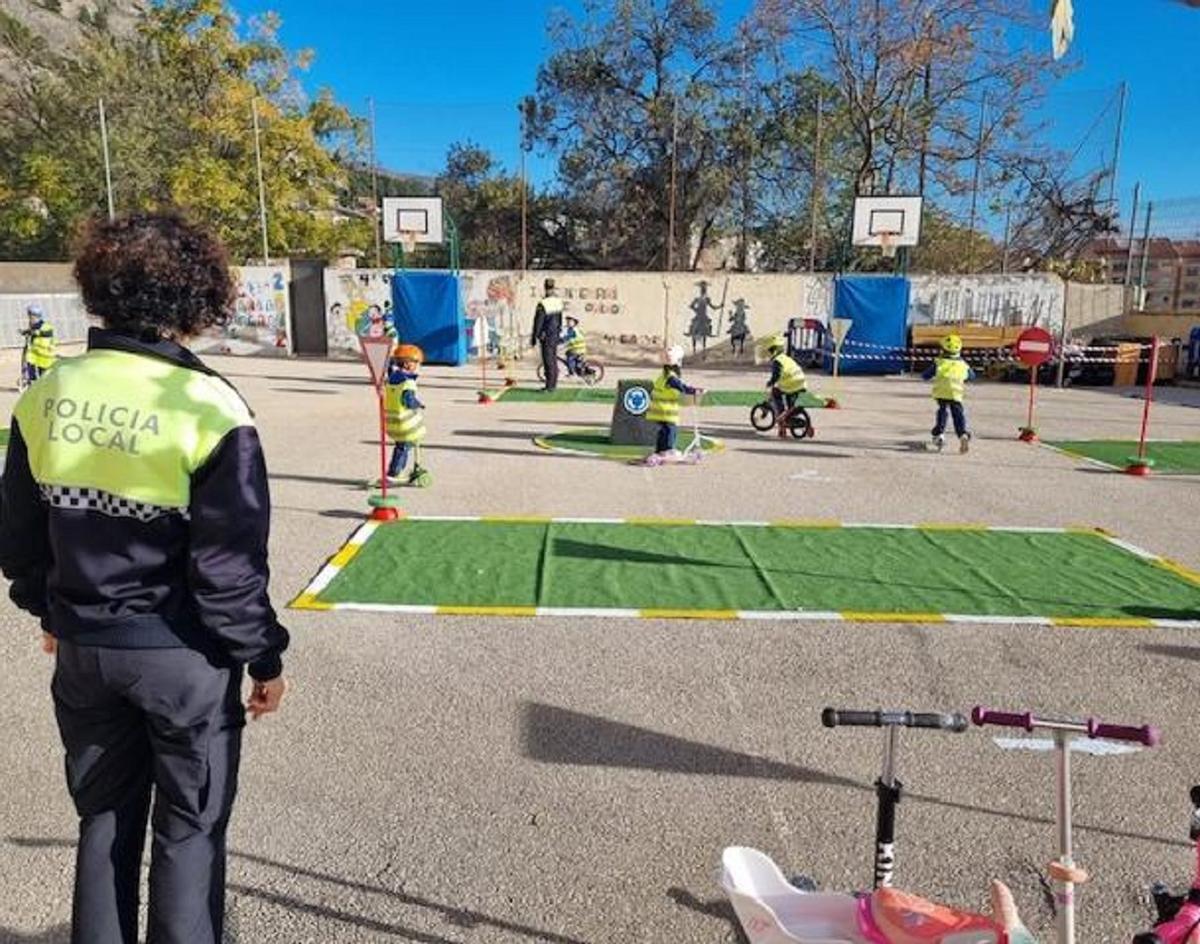 Una de las jornadas de educación vial en Alcoy