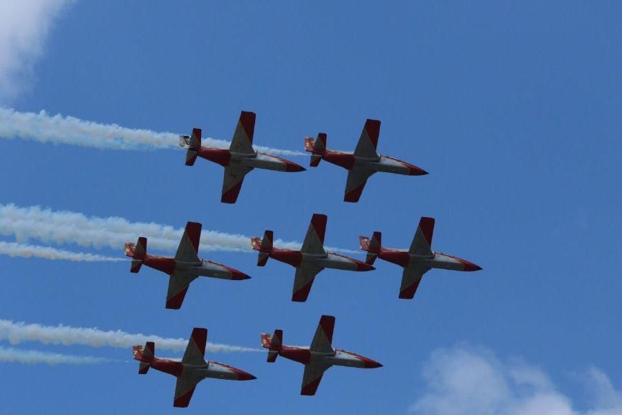 Ensayos de la Patrulla Águila en Zamora