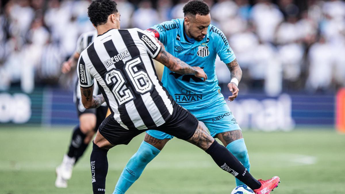 Neymar Jr. fue expulsado en el Santos-Botafogo