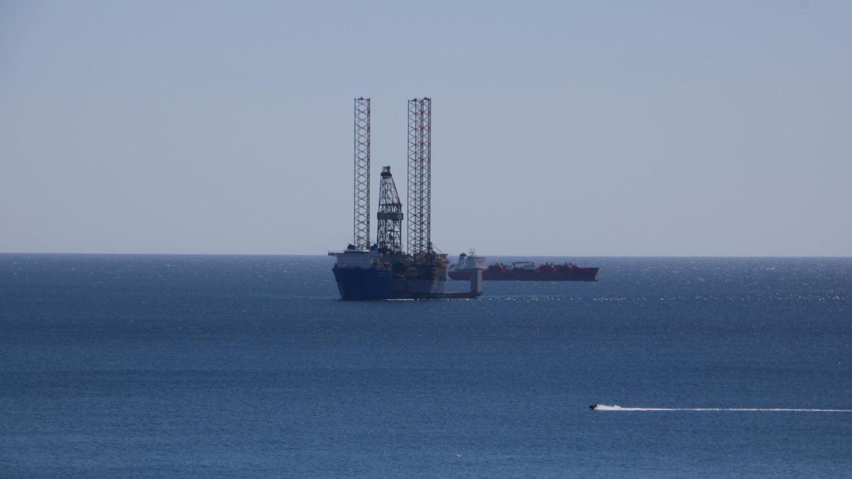 Imagen de archivo de la plataforma Castor, ante la costa sur de Tarragona.