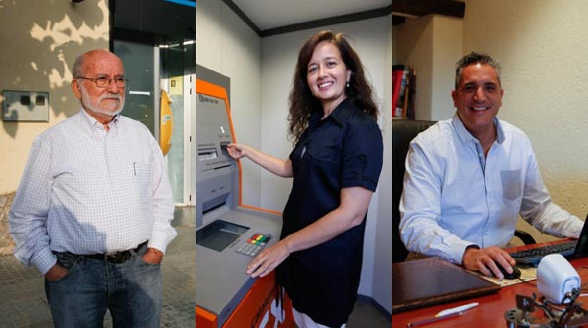 Alcaldes de tres pobles sense bancs ni caixes comenten la situació.