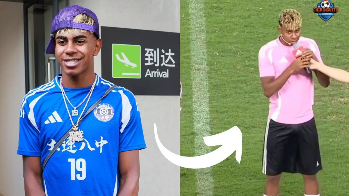 Lamine Yamal continúa con sus vacaciones, ahora en China