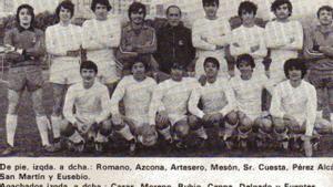 Leonardo Azcona, el mayor de la saga y el que tuvo una carrera más prolífica, cuando era jugador del juvenil del Real Madrid.