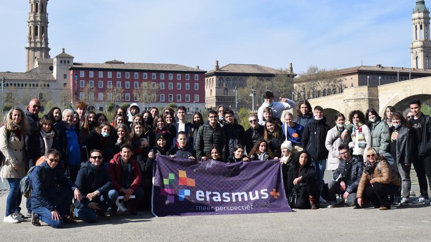 El IES La Azucarera de Zaragoza recibe a alumnado europeo para trabajar sobre el cambio climático