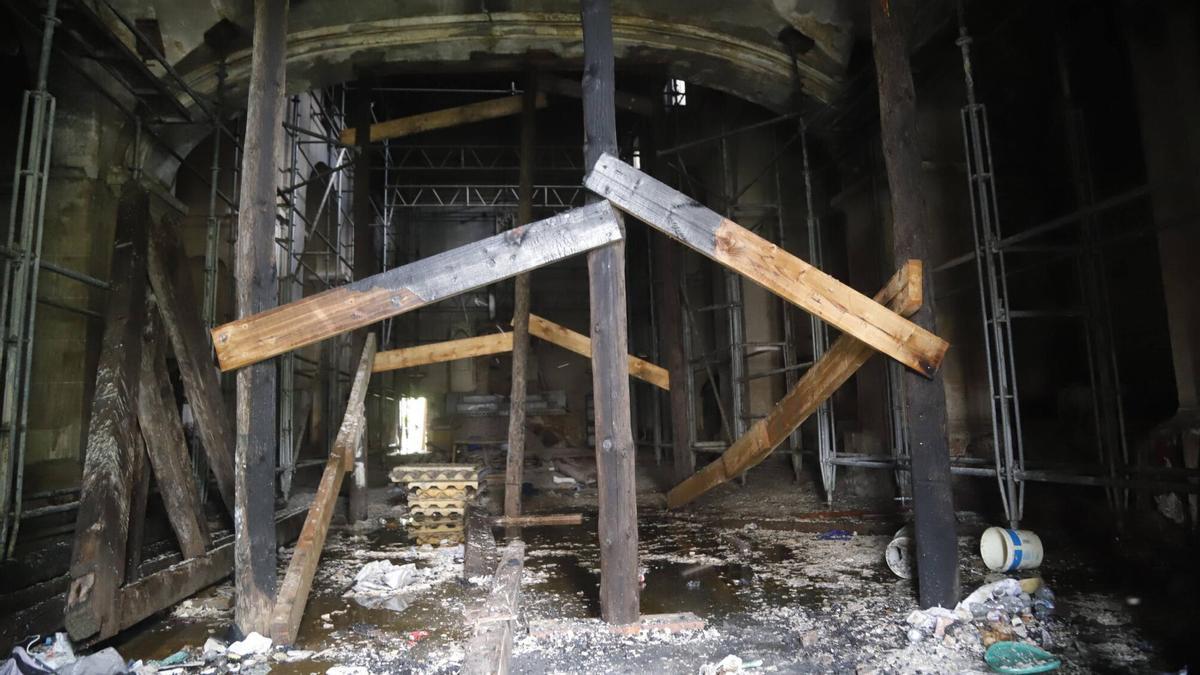 Así ha quedado la iglesia Campo Madre de Dios