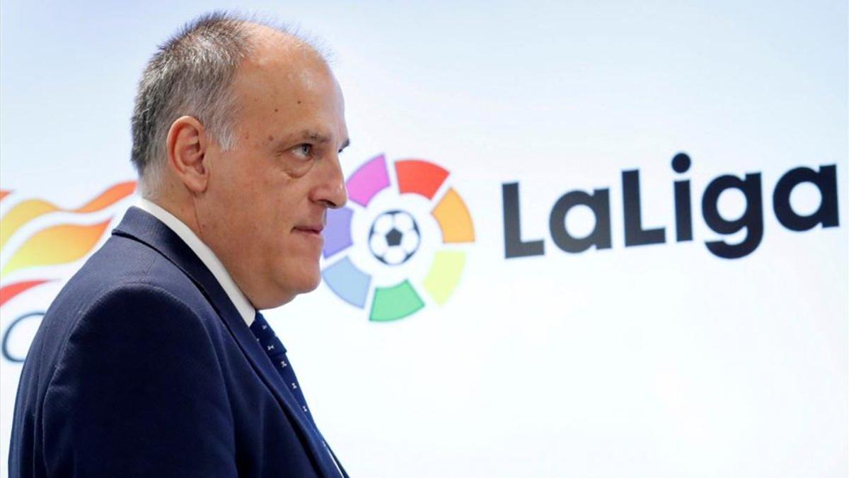 El presidente de LaLiga, Javier Tebas