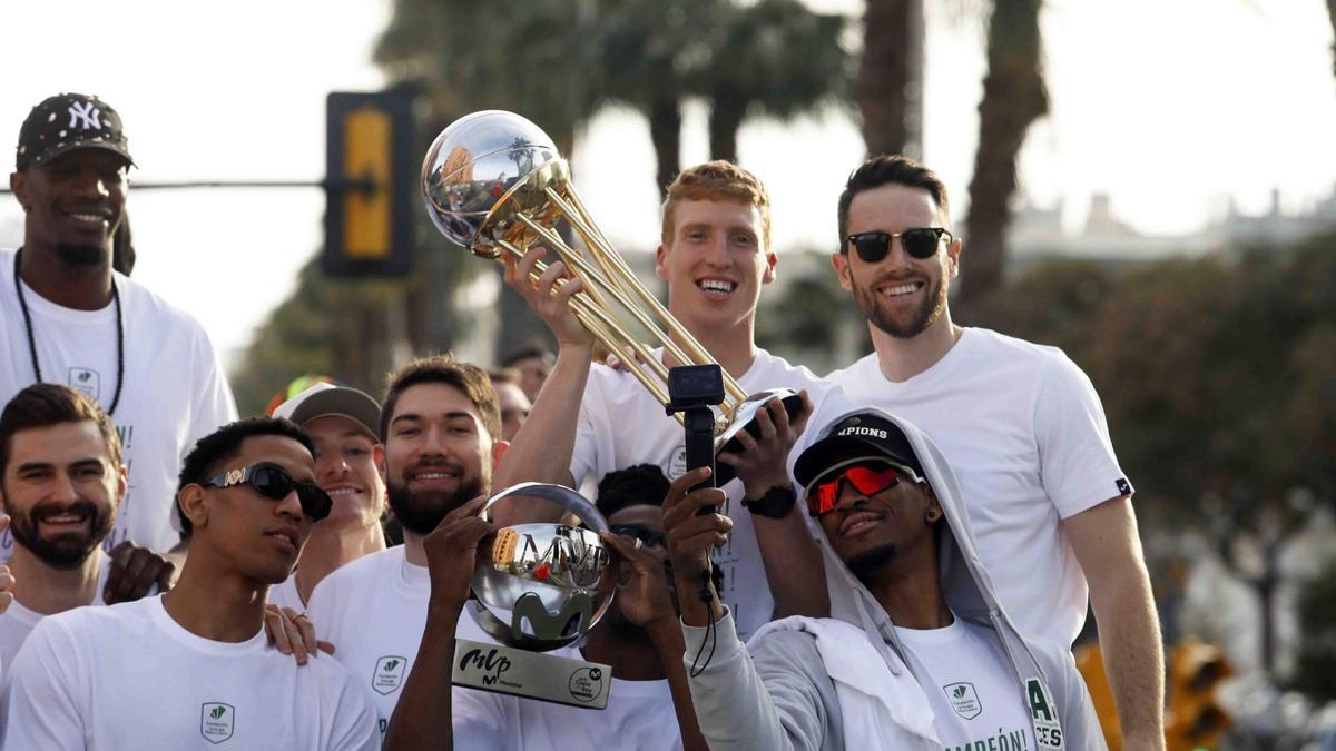 Málaga celebra con el Unicaja la conquista de la Copa del Rey de 2025