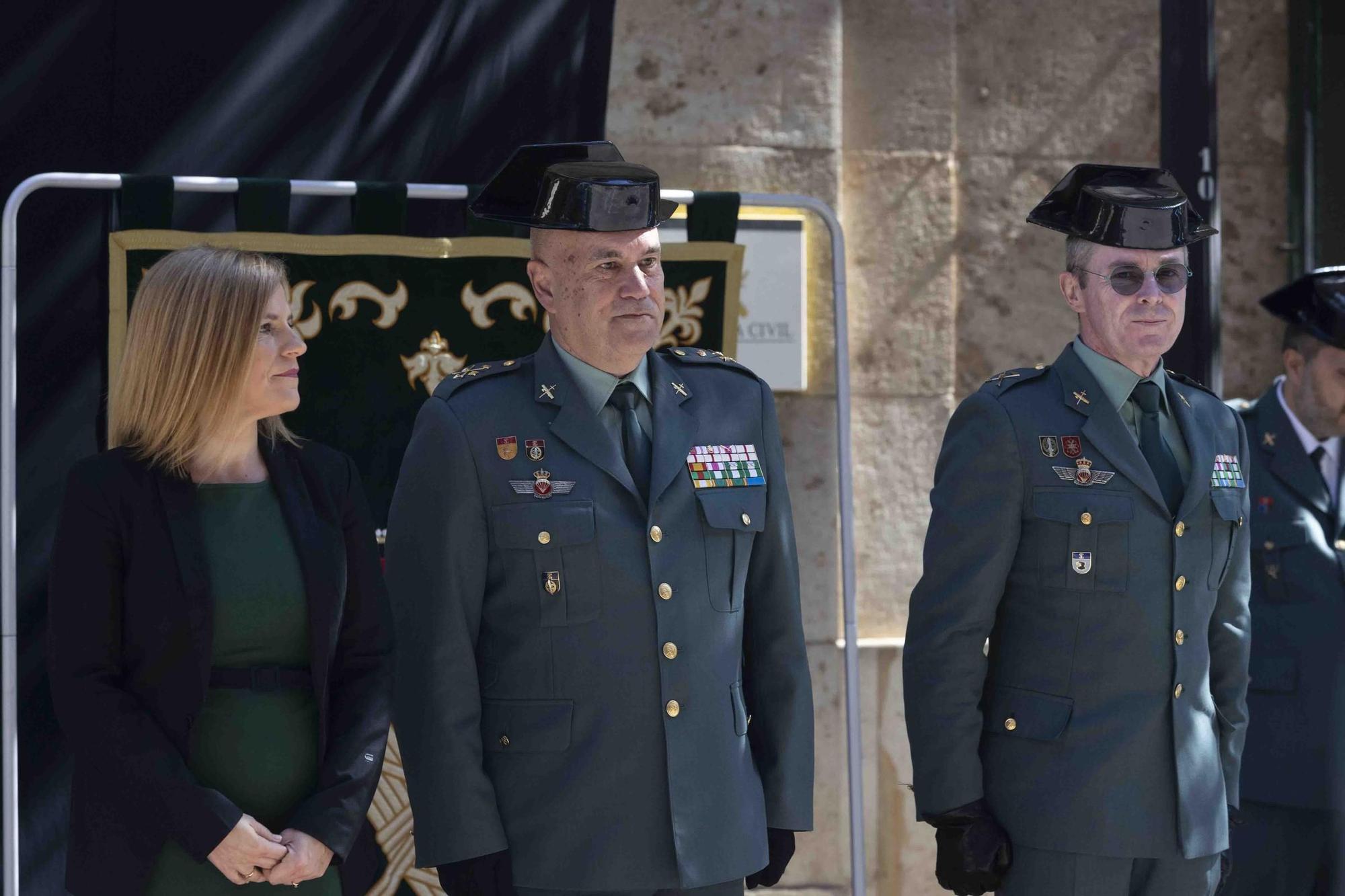 Toma de posesión del nuevo coronel jefe de la Comandancia de la Guardia Civil de València, Juan Martínez Ros.