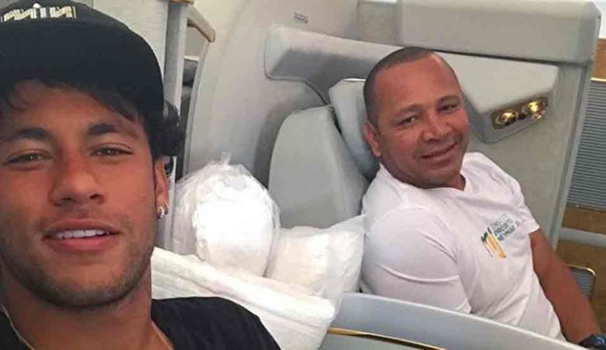 Neymar y su padre están en Estados Unidos