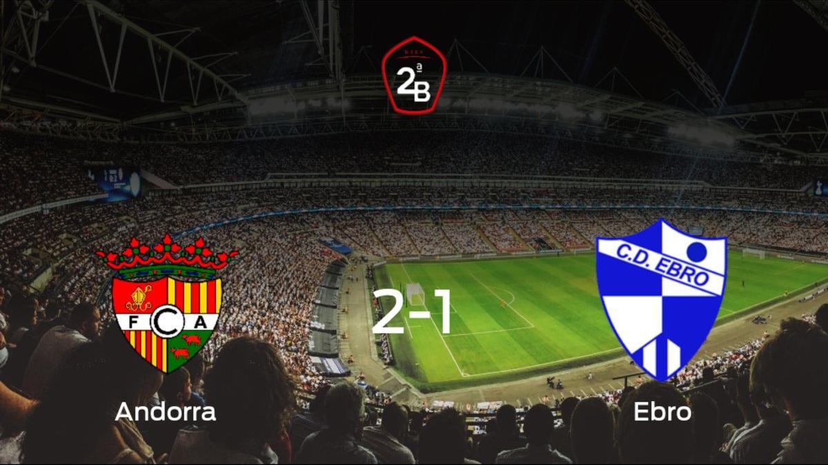 El FC Andorra gana 2-1 al Ebro en el Estadio Prada de Moles