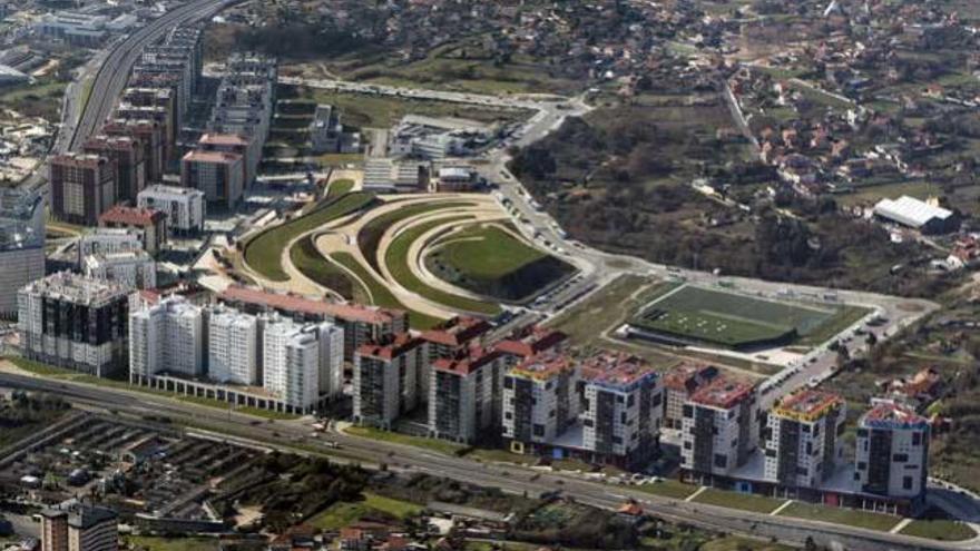 Vista aérea del barrio de Navia // R. Grobas