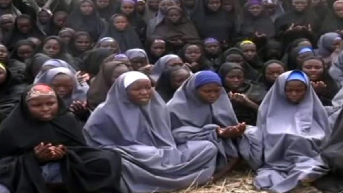 Imagen de algunas de las jóvenes secuestradas por Boko Haram en Chibok, en abril del 2014.