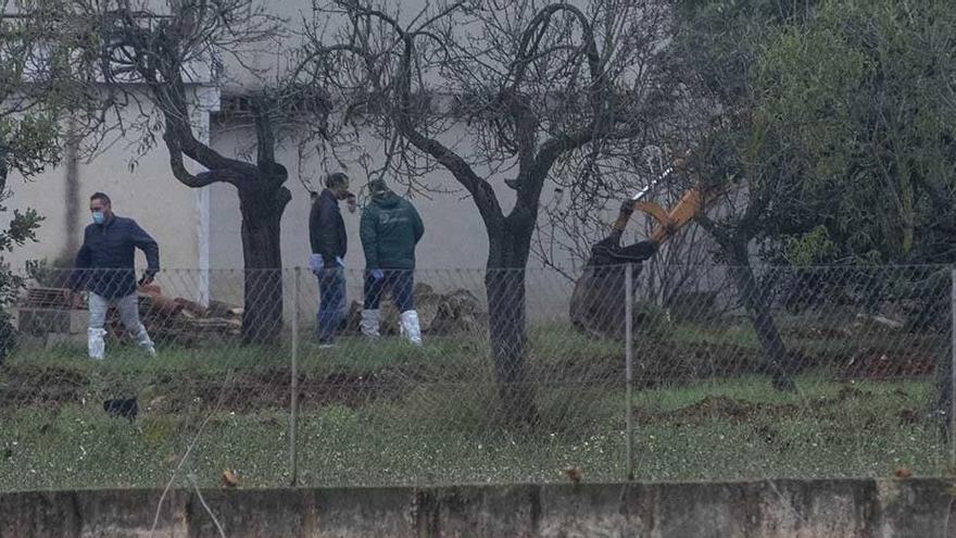 Excavadoras abren decenas de agujeros en la finca de Mallorca