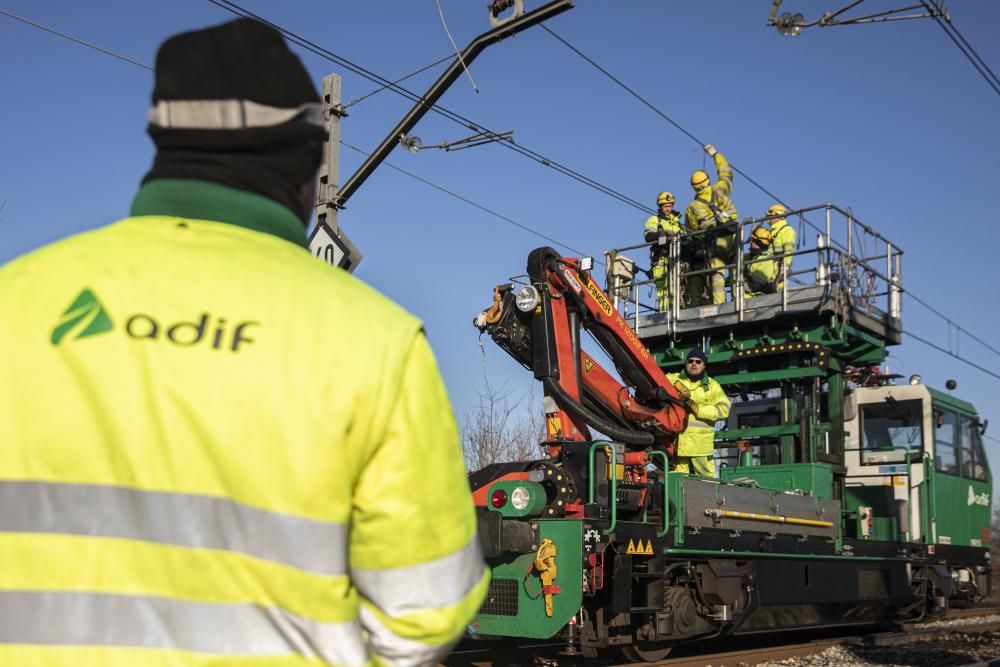 Tall de circulació de trens de les línies R11 i RG1 entre Girona i Caldes per un acte vandalisme