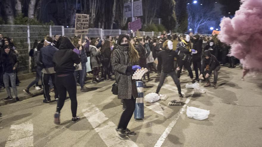 Imatge d&#039;arxiu de la manifestació 8 de març el 2019 a Manresa