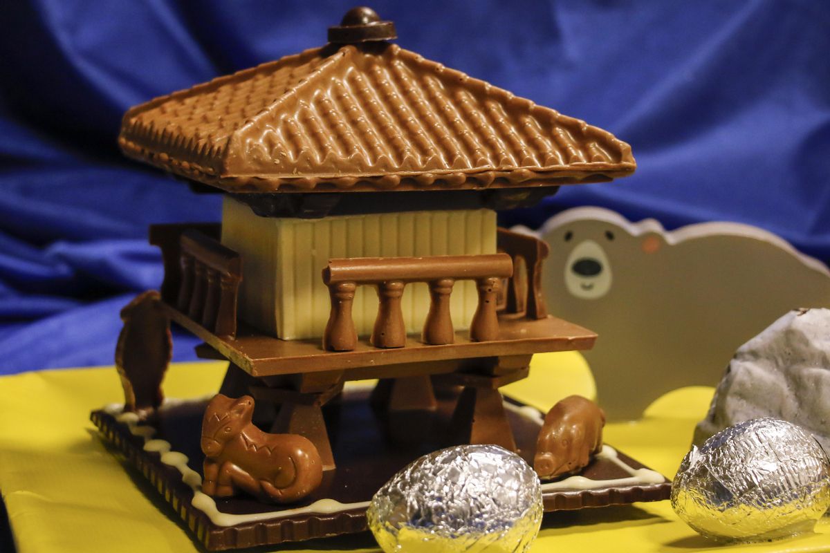 Un hórreo de chocolate.
