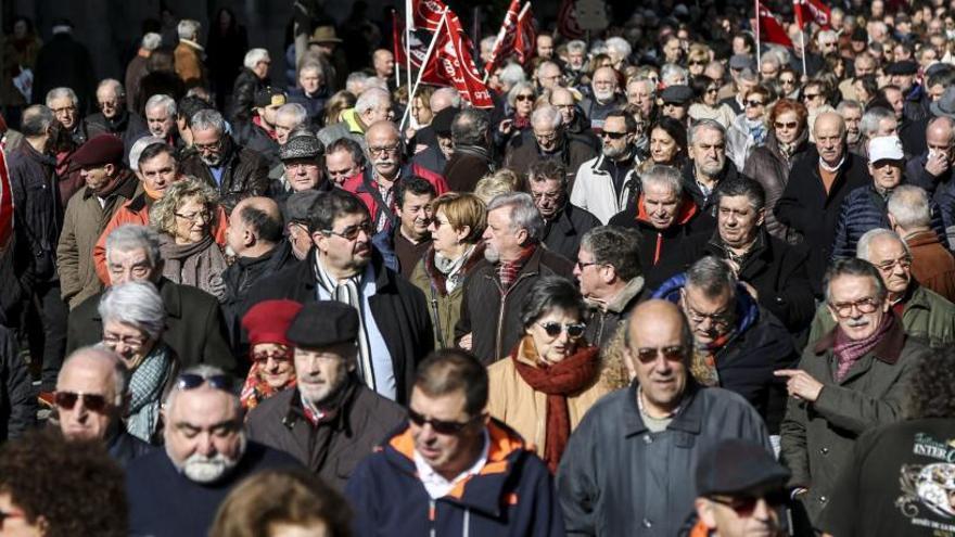 La manifestación, el jueves, por Oviedo.