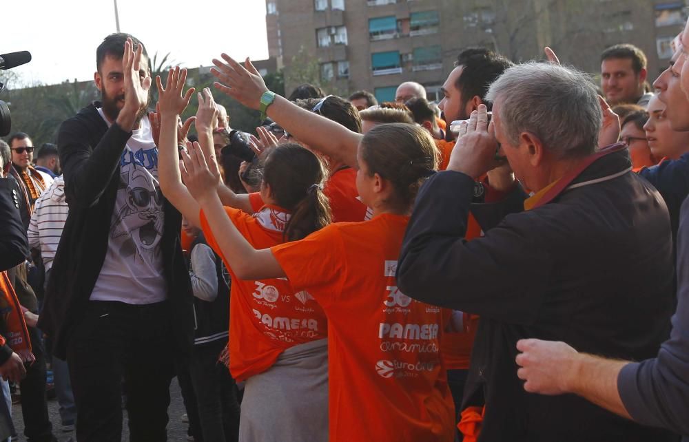 Llegada del Valencia Basket a la final de la Eurocup