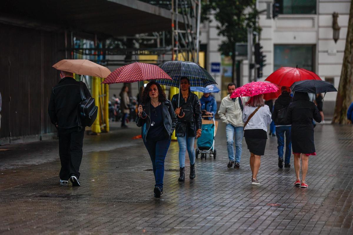 Lluvia en Barcelona