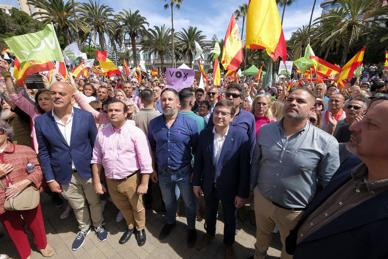 Mitin del presidente de VOX, Santiago Abascal, en Las Palmas de Gran Canaria