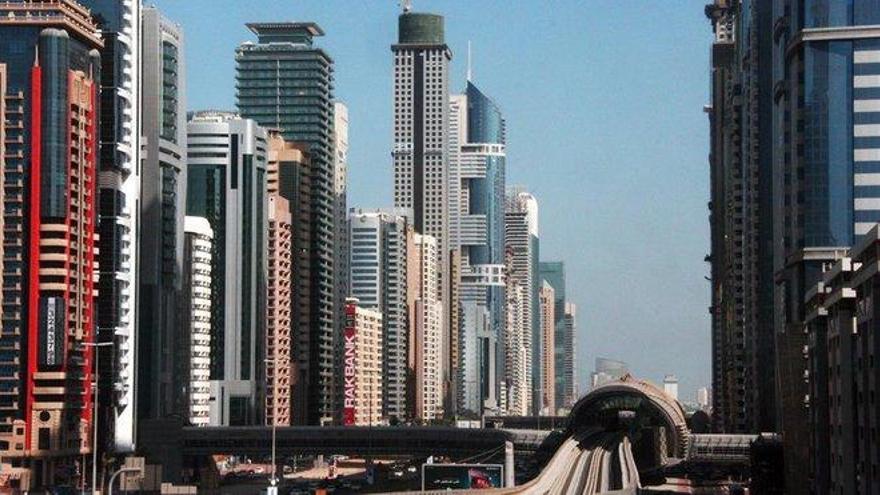Rascacielos en los Emiratos Árabes.