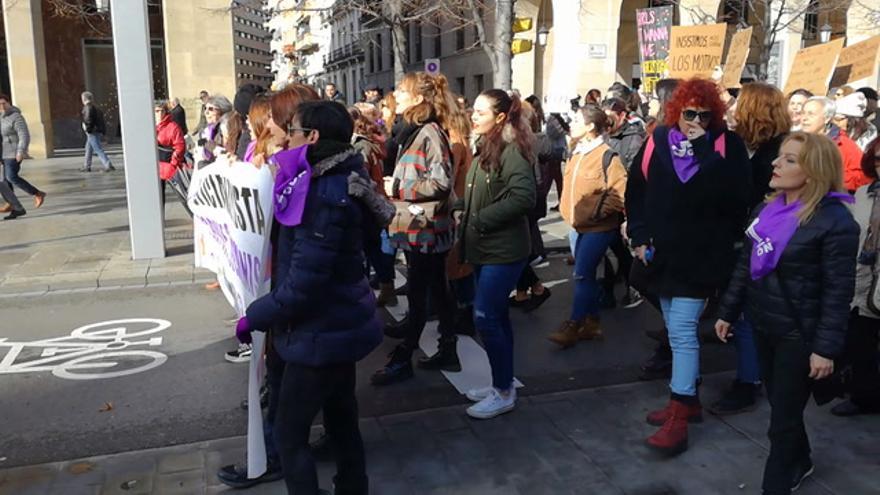 Las zaragozanas claman contra la violencia machista