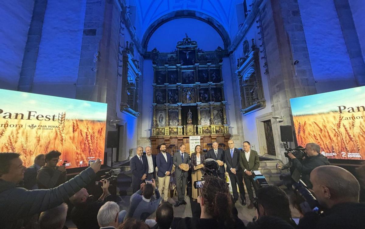 Presentación del Pan Fest en el Palacio de la Encarnación esta semana. | ALBA PRIETO