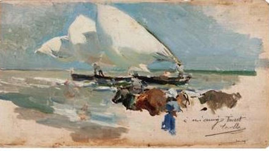 El obsequio de Sorolla a su discípulo.