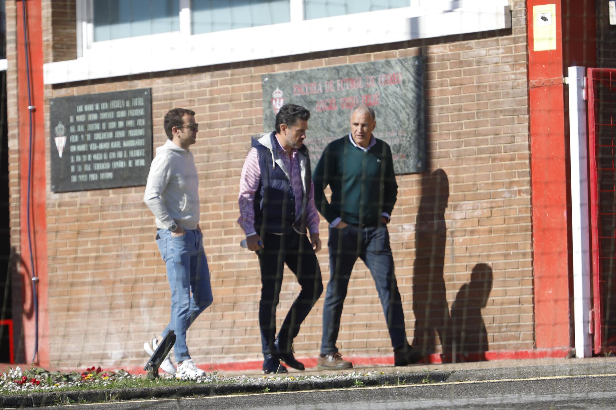 Alejandro Irarragorri, en Gijón ante el importante partido del Sporting frente a Las Palmas