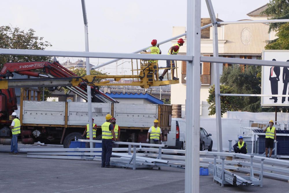 Instal·lació de la Cúpula de les Arts