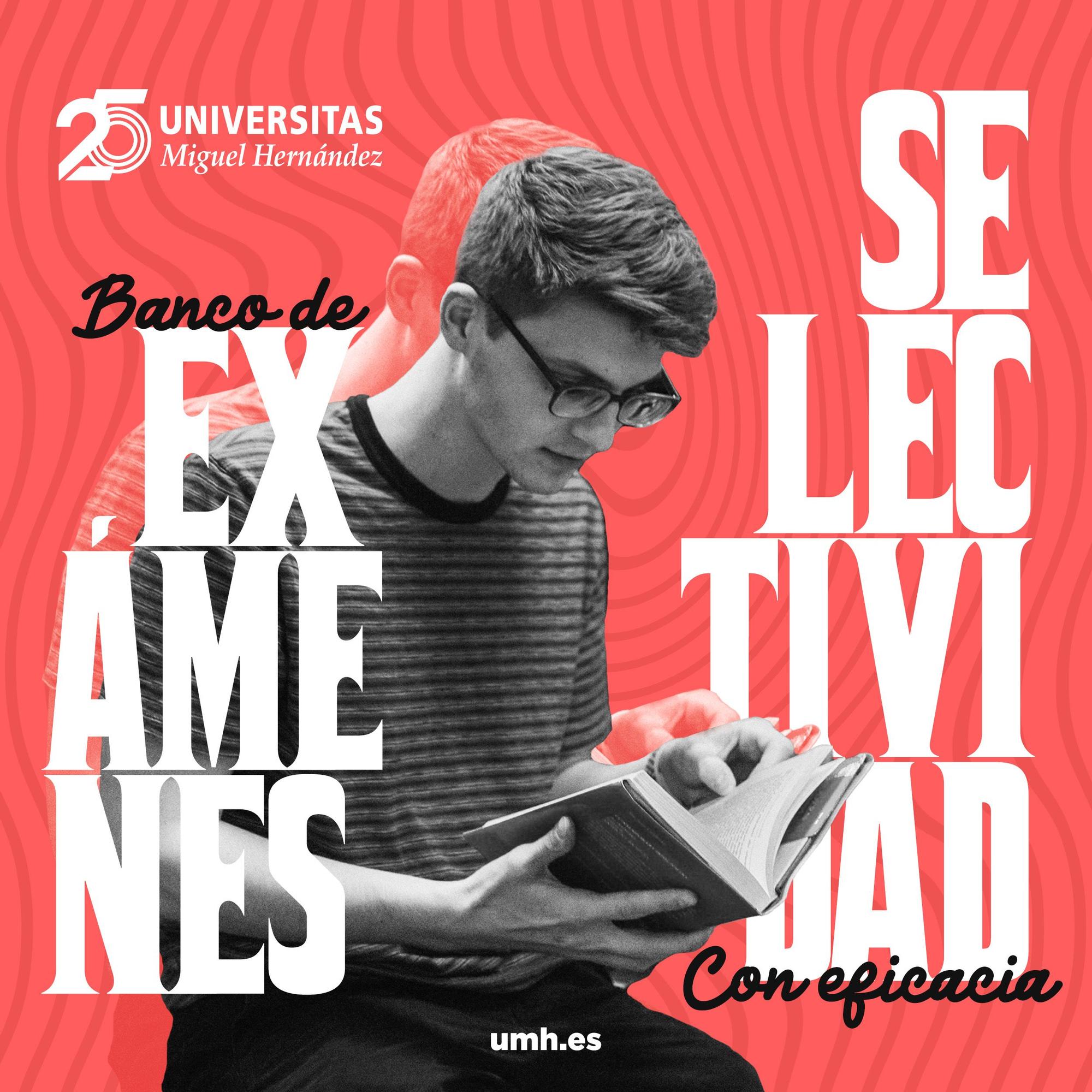 El Banco de Exámenes de la Selectividad de la Universidad Miguel Hernández de Elche utiliza el canal institucional de YouTube de la UMH.