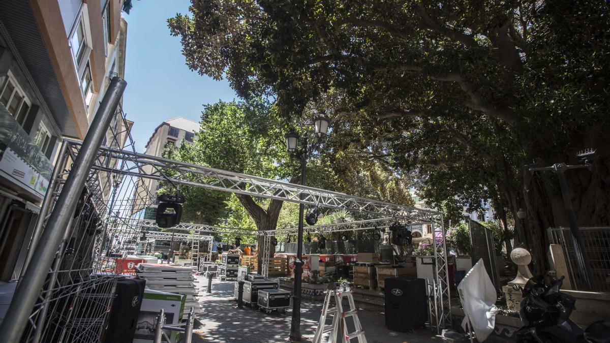 Problemas este año con las instalaciones de racós y barracas