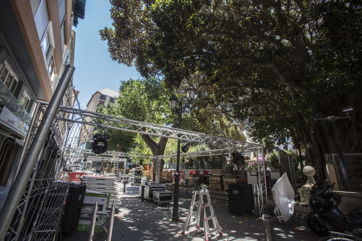 Problemas este año con las instalaciones de racós y barracas