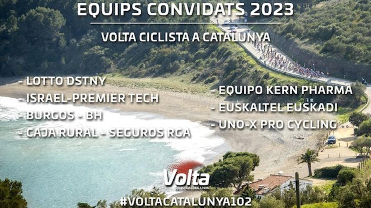 Estos son los equipos invitados a la Volta a Catalunya