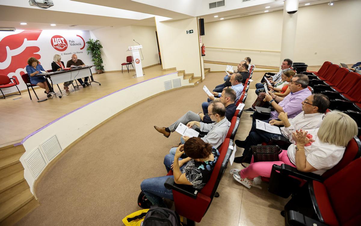 Aspecto que presentó la asamblea local.