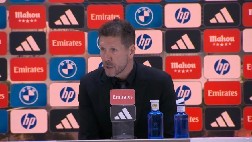 Simeone: "Creo que teníamos un partido para haberlo controlado de otra manera"