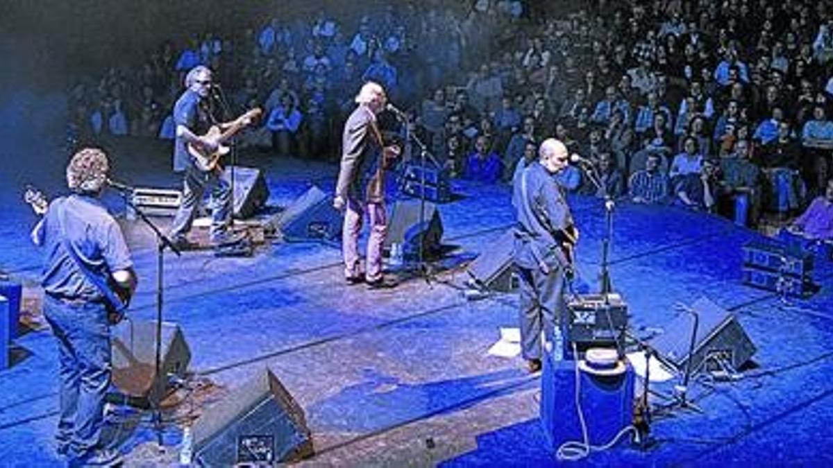 Aspecto del concierto de Sisa, Portet y Oliver en el Auditori de Barcelona.