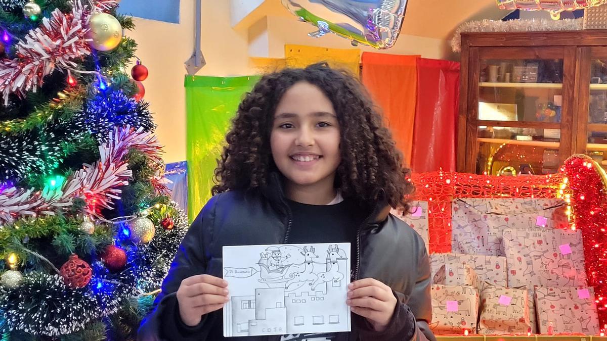 El dibujo celebra el 25º aniversario del centro.