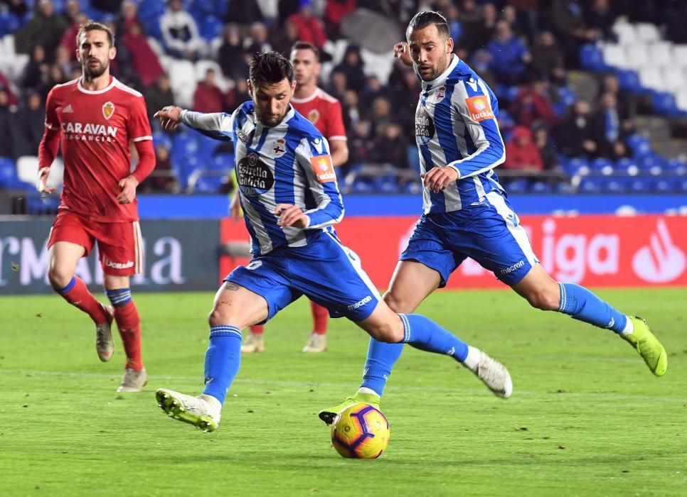 El Dépor doblega al Zaragoza en Riazor