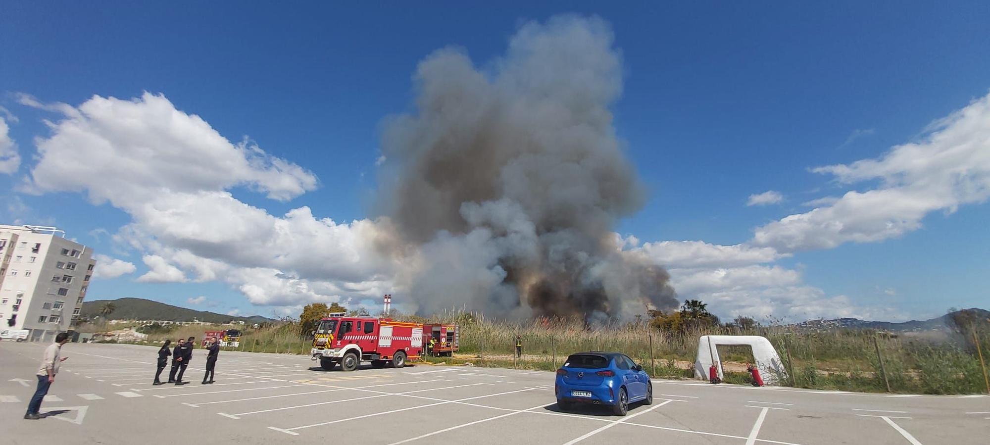 Galería del incendio de ses Feixes en Ibiza