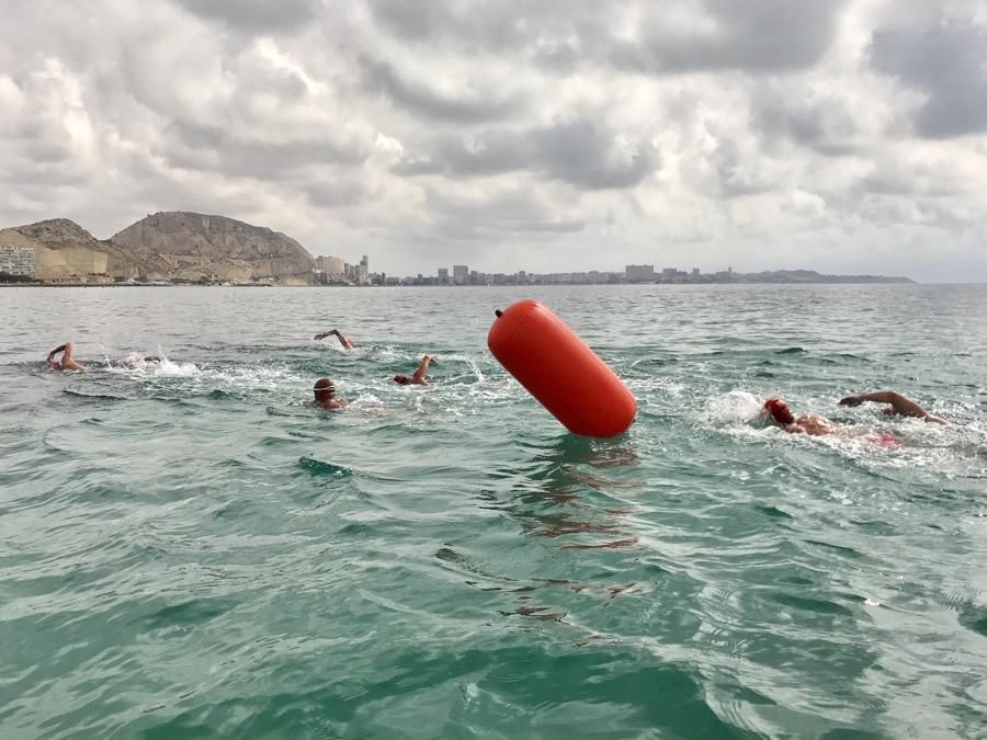 Más de 250 nadadores celebran el centenario de la Vuelta a la Escollera